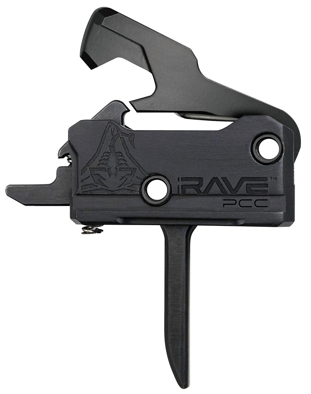 RISE Armament Rave Pistol Caliber Carbine Flat Trigger Single-Stage 3.5 lbs Black Nitride AR-Platform