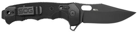 SOG Seal XR SOG12210257 3.90" USA-Made Folding Knife S35VN Steel Blade Black Cerakote GRN Handle Belt Clip
