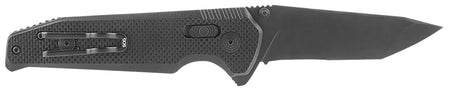 SOG Vision XR 3.36" Folding Tanto Part Serrated Knife Black TiNi CTS XHP Steel Blade Black G10 Handle