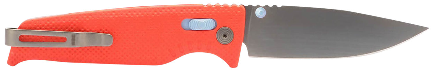 SOG Altair XR 3.20" Folding Plain Bead Blasted CPM 154 Steel Blade Canyon Red Stone Blue Accent GRN Handle