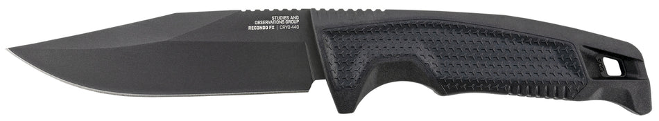 SOG Recondo FX 4.60" Fixed Plain Satin TiNi Cryo 440C Stainless Full Tang Blade Black Rubberized GRN Handle