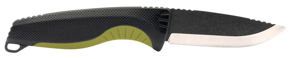 SOG Aegis FX Fixed Blade 3.70" Drop Point Stonewashed 4116 Krupp Stainless, Black/Moss GRN Handle with Sheath