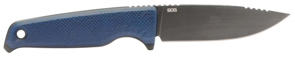 SOG Altair FX Fixed Blade 3.40" Clip Point Satin TiCN CPM 154 Stainless, Squid Ink Black GRN Handle with Sheath