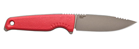 SOG Altair FX Fixed Blade 3.40" Clip Point Satin TiCN CPM 154 Stainless, Canyon Red GRN Handle with Sheath