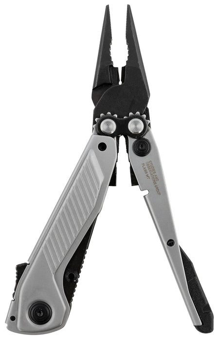 SOG Flash MT Multi-Tool Black/Silver 7 Tools Cryo D2 Blade Compound Leverage Pliers