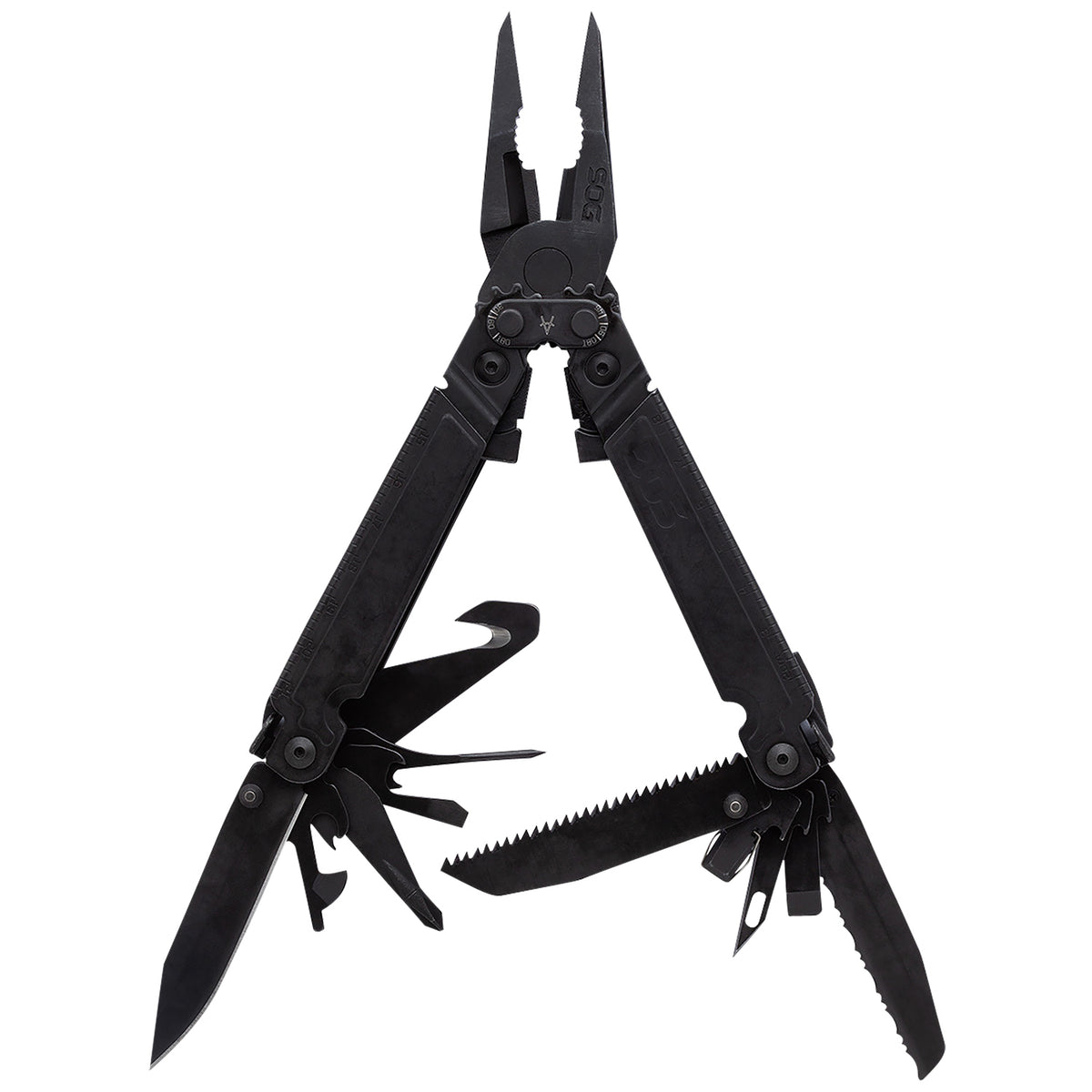 SOG SOGPA3002CP PowerAccess MT Multi-Tool Black Finish SS 6.82" Assisted Open Compound Leverage 18 Functions