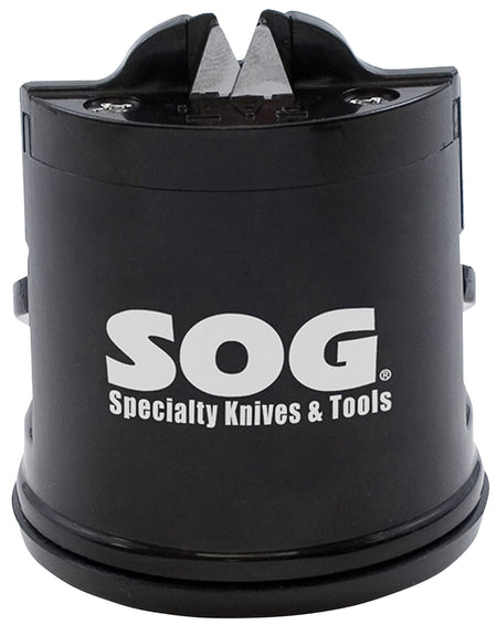 S.O.G SOGSH02 Suction-Mount Countertop Knife Sharpener – Black Glass-Reinforced Nylon