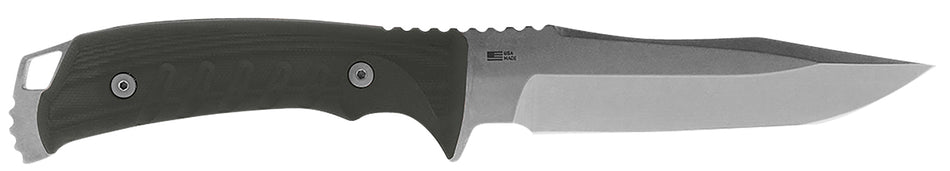 SOG SOG-UF1001-B Pillar Fixed Blade 5" Clip Point S35VN Stonewashed Blade Canvas Micarta Handle Includes Sheath
