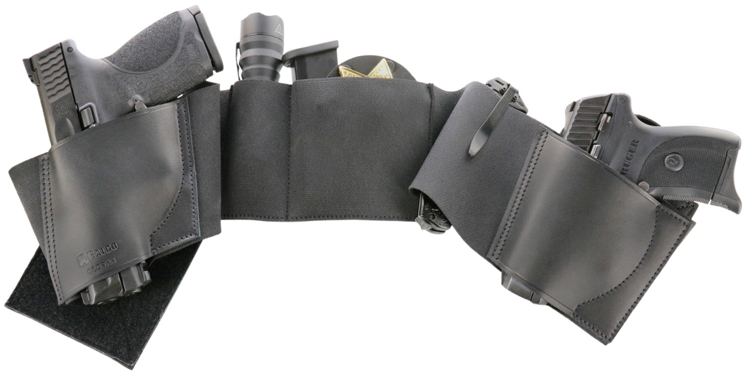 Galco UWERBKMED UnderWraps Elite Black Medium Belly Band Holster