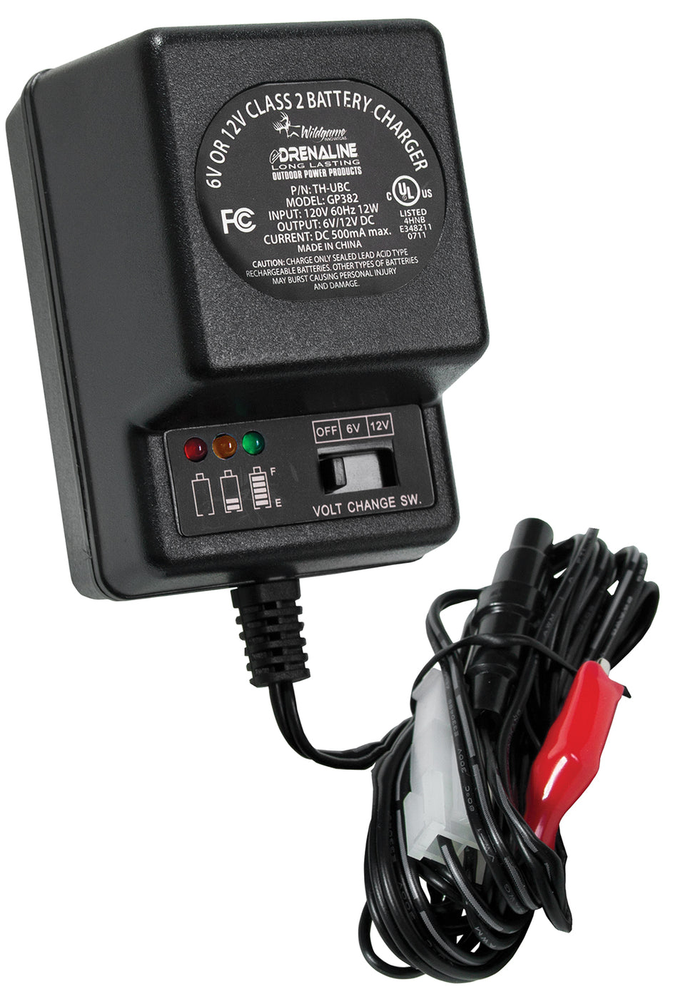Wildgame Innovations WGIWGIBC0005 6-Volt 12-Volt Battery Charger