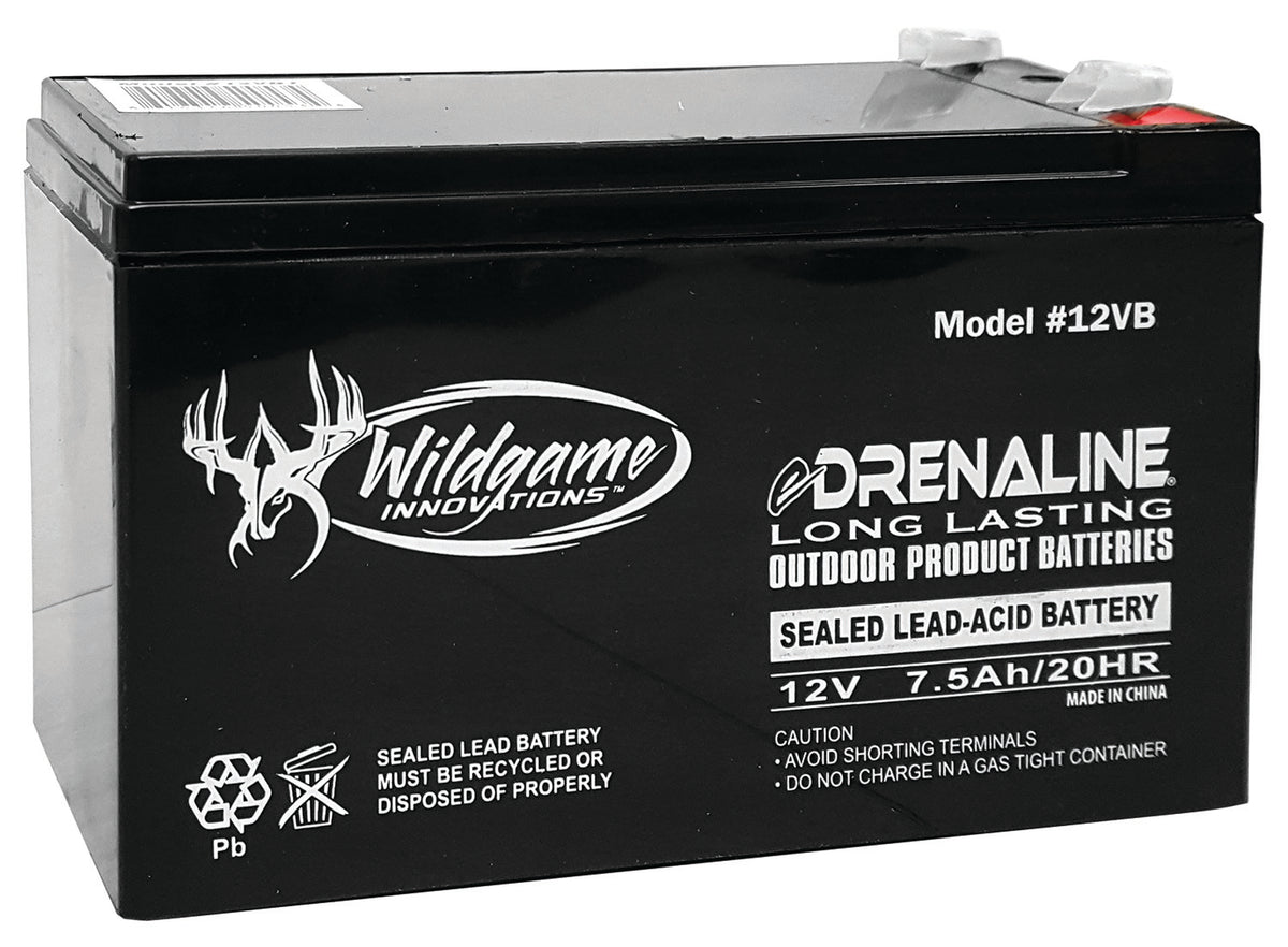 Wildgame Innovations Edrenaline 12 Volt Rechargeable Battery Black Tab Style