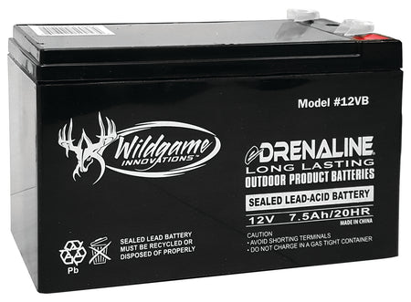 Wildgame Innovations Edrenaline 12 Volt Rechargeable Battery Black Tab Style