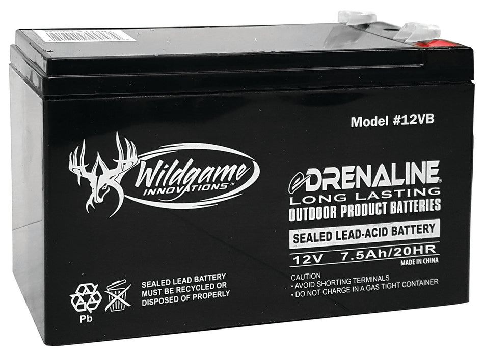 Wildgame Innovations Edrenaline 12 Volt Rechargeable Battery Black Tab Style