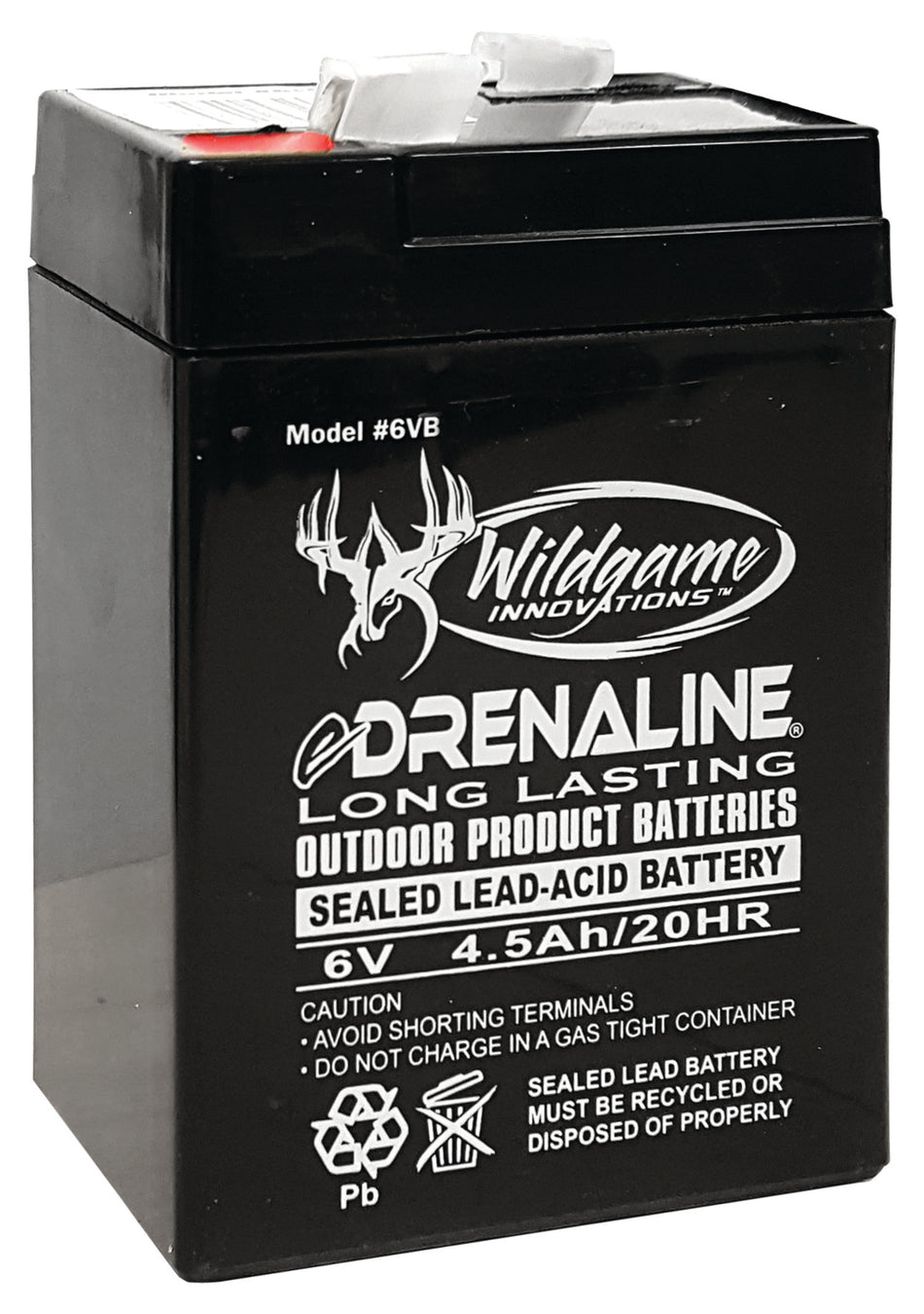 Wildgame Innovations Edrenaline 6 Volt Rechargeable Battery Black Tab Style 4.5mAh