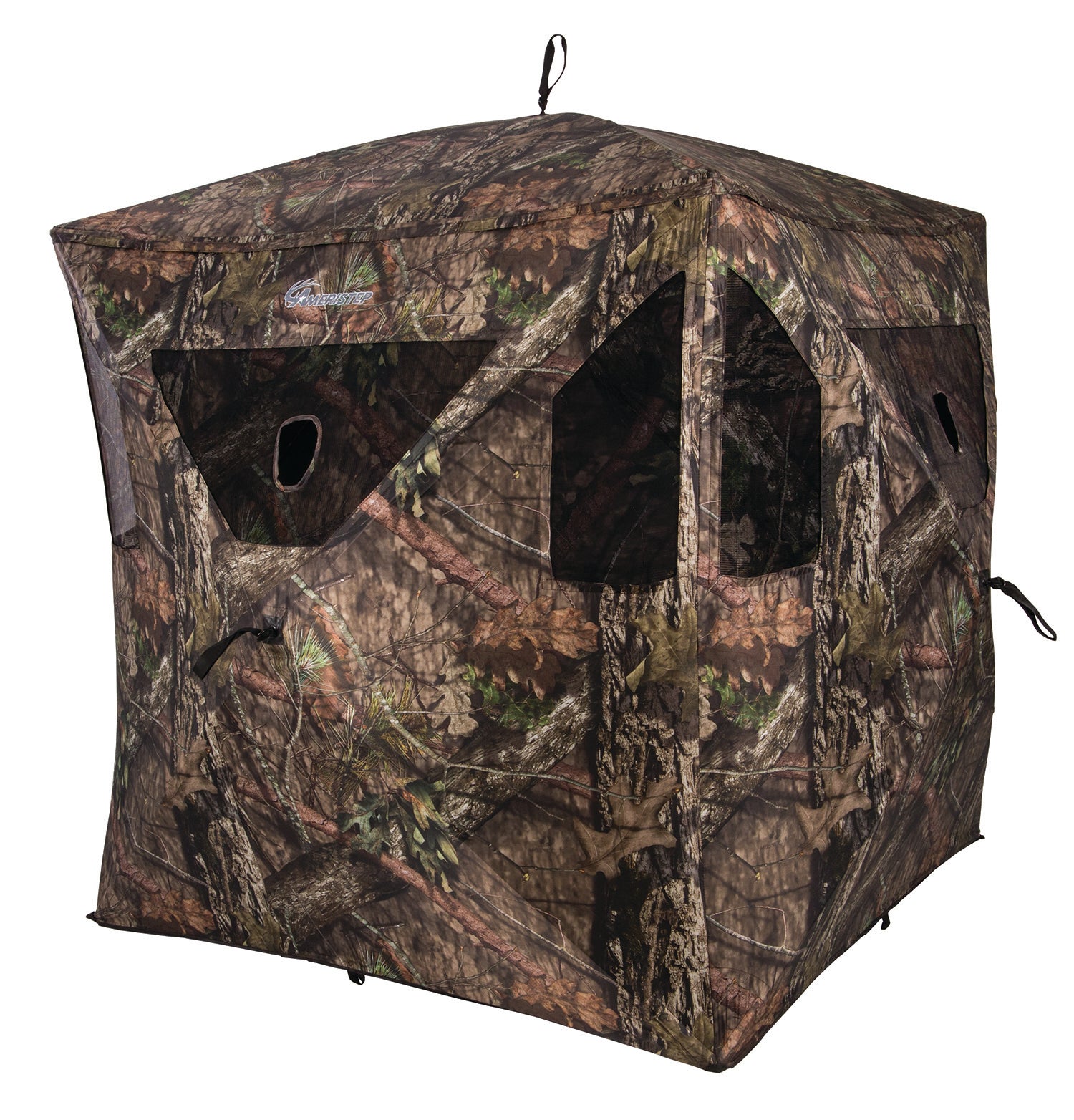 Ameristep AMSAMEBL3029 Brickhouse Three-Person Hub Hunting Blind Mossy Oak Break-Up Country
