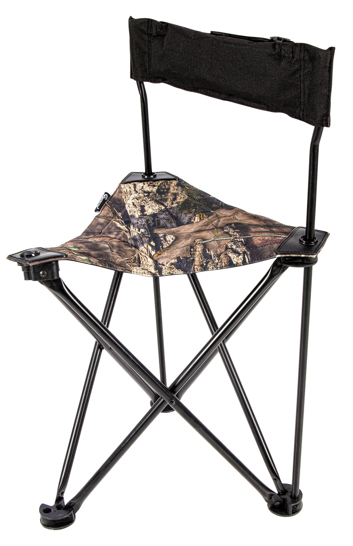 Ameristep AMSAMEFT1013 Folding Back-Support Swivel Stool Mossy Oak Country