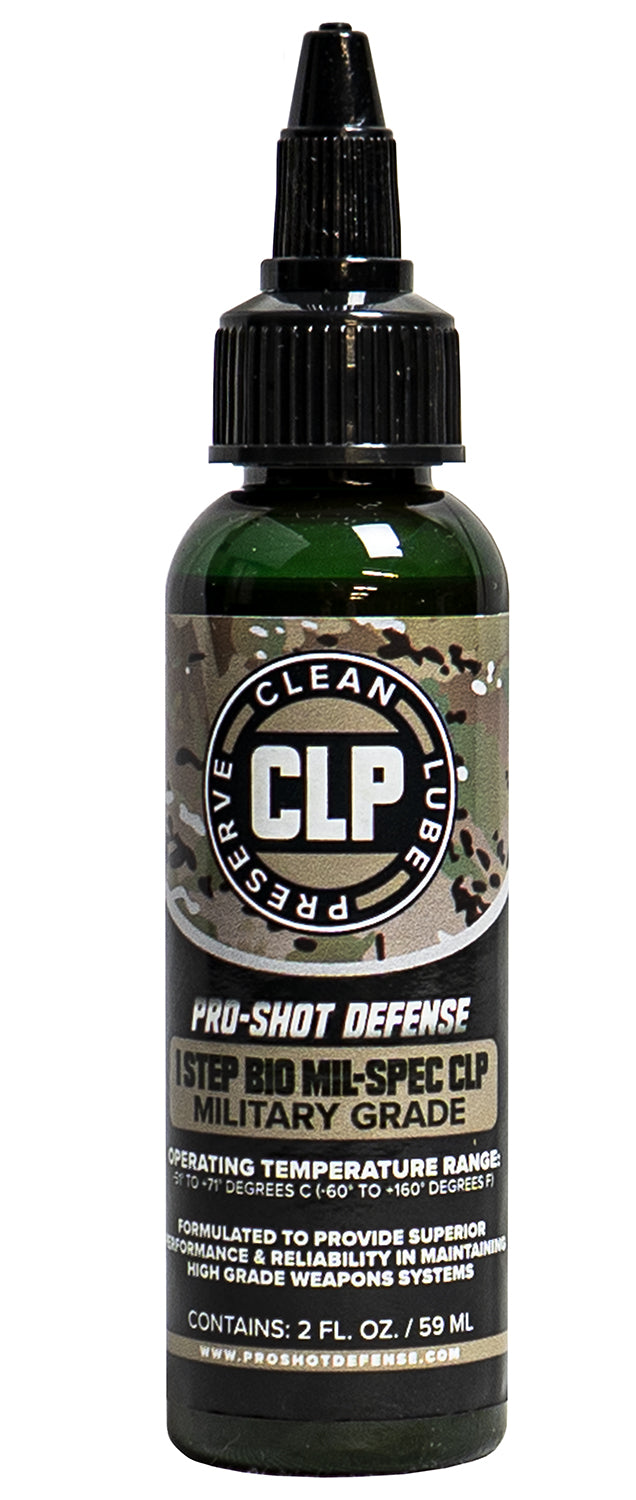 Pro-Shot 1 Step BIO Mil-Spec CLP Firearm Cleaner Lubricant Protectant 2 oz Bottle