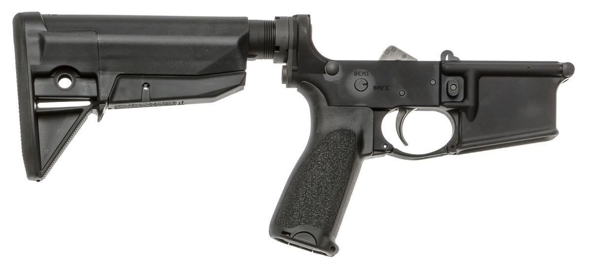 BCM Lower Receiver Group MOD 0, Multi-Caliber, Black Synthetic Grip & Stock for AR-Platform