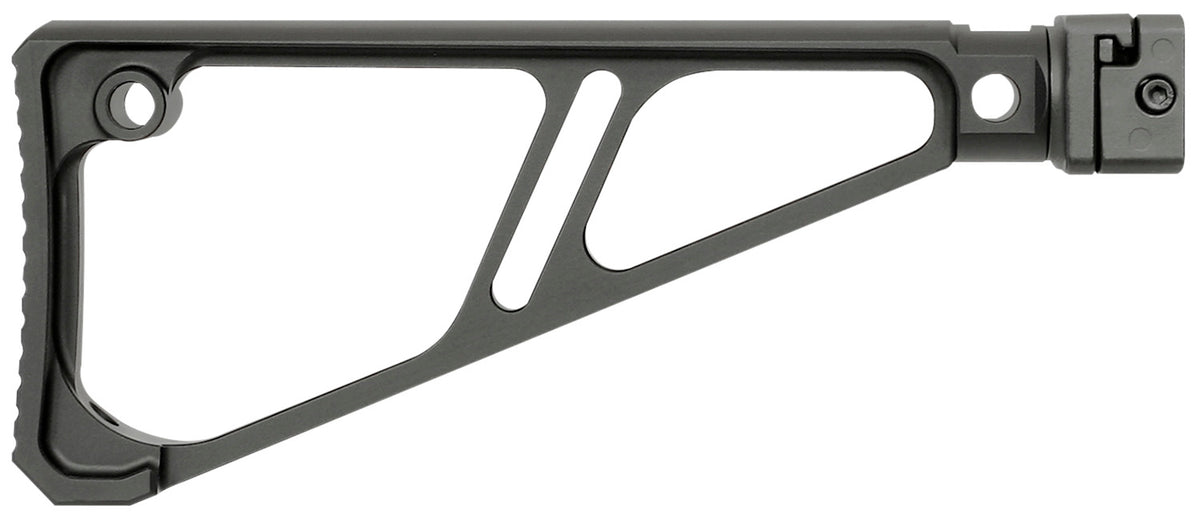 Midwest Industries MISTAPSFFES Picatinny Rail Fixed Extruded Side Folding Stock Black Hardcoat Anodized Aluminum
