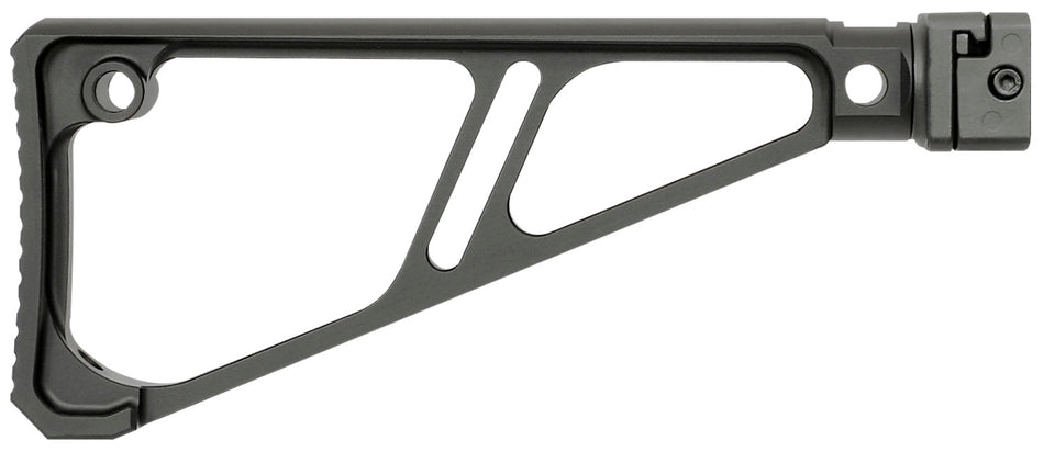 Midwest Industries MISTAPSFFES Picatinny Rail Fixed Extruded Side Folding Stock Black Hardcoat Anodized Aluminum