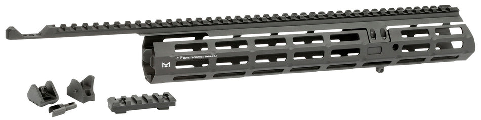 Midwest Industries MIMAR1895XRS Marlin 1895 Extended M-LOK Handguard 13.63" Black Hardcoat Anodized Includes Iron Sights