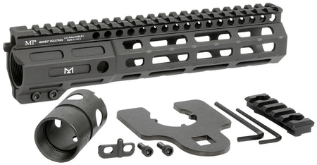 Midwest Industries MINF925 Night Fighter 9.25-Inch M-LOK Black Anodized Aluminum Handguard Includes Barrel Nut & 5-Slot Rail