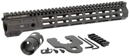 Midwest Industries MINF135 Night Fighter 13.50-Inch M-LOK Black Anodized Aluminum Handguard Includes Barrel Nut & 5-Slot Rail