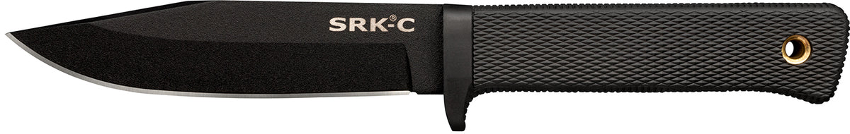 Cold Steel SRK Compact CS-49LCKD 5" Fixed Plain Blade SK-5 Steel Black Kray-Ex Handle Secure-Ex Sheath