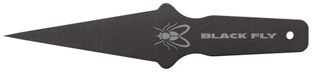 Cold Steel Black Fly Thrower CS80STMA Fixed Plain Black 1055 Carbon Steel Blade and Handle