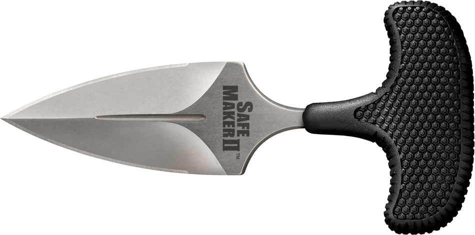Cold Steel Safe Maker II CS12DCST 3.25" Fixed Blade Stone Washed AUS-8A SS Textured Kray-Ex Handle with Sheath