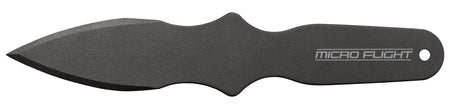 Cold Steel Micro Flight Thrower CS80STMB Fixed Plain Black Spear Point 550C Steel Compact Throwing Knife