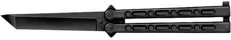 Cold Steel FGX Balisong CS-92EAB 5" Folding Plain Tanto Black Griv-Ex Blade Griv-Ex Handle