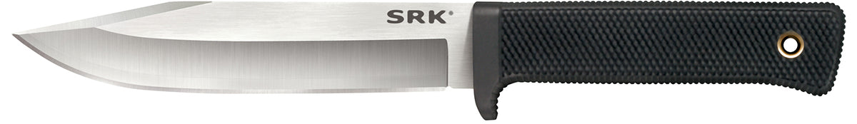 Cold Steel SRK San Mai 6" Fixed Blade Satin VG-10 San Mai Steel Black Checkered Kray-Ex Handle w/Finger Guard
