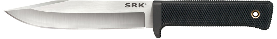Cold Steel SRK San Mai 6" Fixed Blade Satin VG-10 San Mai Steel Black Checkered Kray-Ex Handle w/Finger Guard