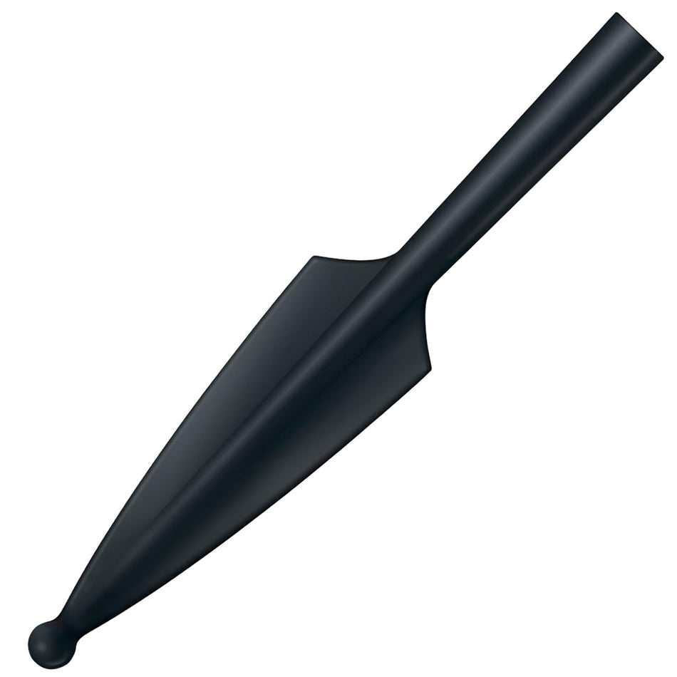 Cold Steel CS92R95 Spear Head Training Knife 10.66" Fixed Plain Black Santoprene Blade 6.33" Black Santoprene Handle