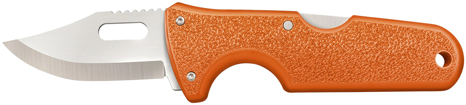 Cold Steel CS40ALZ Click-N-Cut Hunter 2.50" Interchangeable Blade Knife Satin 420J2 SS Blade Orange ABS Handle