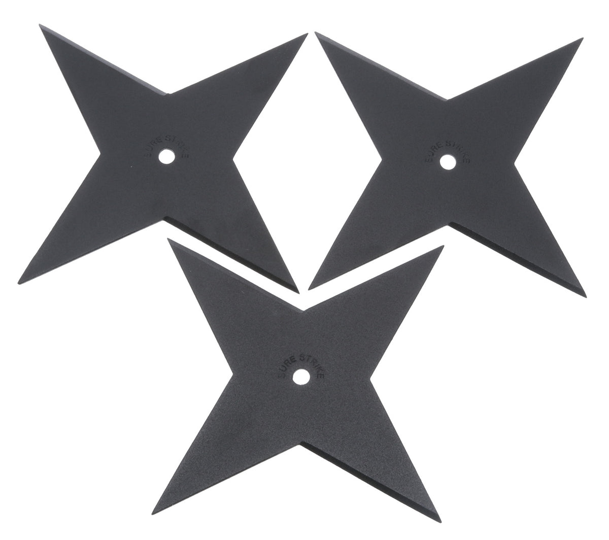 Cold Steel CS80SSC3Z Sure Strike Light 3-Point Throwing Star Black Epoxy Carbon Steel