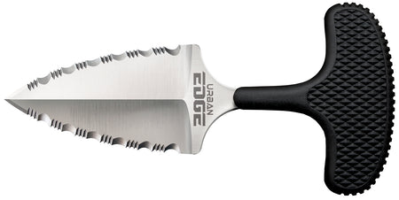 Cold Steel Urban Edge 2.50" Fixed Serrated AUS-8A Stainless Steel Blade Black Textured Kray-Ex Handle