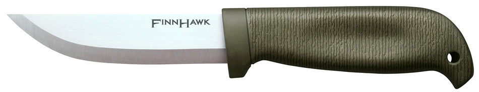 Cold Steel Finn Hawk 4" Fixed Plain Cryo-Quenched 4116 German SS Blade OD Green TPR Rubber Handle