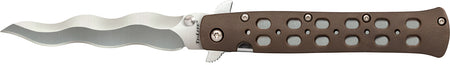 Cold Steel Ti-Lite 4" Folding Kris Blade AUS-10A Stainless Steel FDE Griv-Ex Handle w/ Pocket Clip