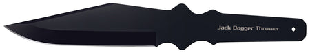 Cold Steel CS80TJDZ Jack Dagger Thrower Fixed 7.50" Plain Clip Point Black 1050 Carbon Steel Blade