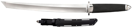 Cold Steel CS35AE Magnum Tanto XII Fixed 12" Tanto Plain Satin VG-10 San Mai Steel Blade Textured Oval Kray-Ex Handle with Sheath