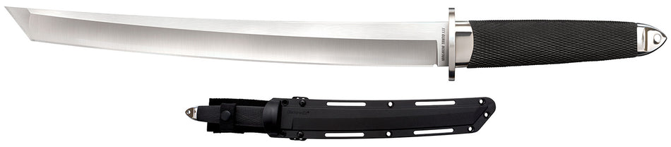 Cold Steel CS35AE Magnum Tanto XII Fixed 12" Tanto Plain Satin VG-10 San Mai Steel Blade Textured Oval Kray-Ex Handle with Sheath