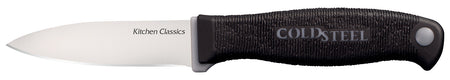 Cold Steel CS59KSPZ Kitchen Classics 3" Fixed Paring Knife Plain Cryo 4116 SS Blade 4" Black Kray-Ex Handle