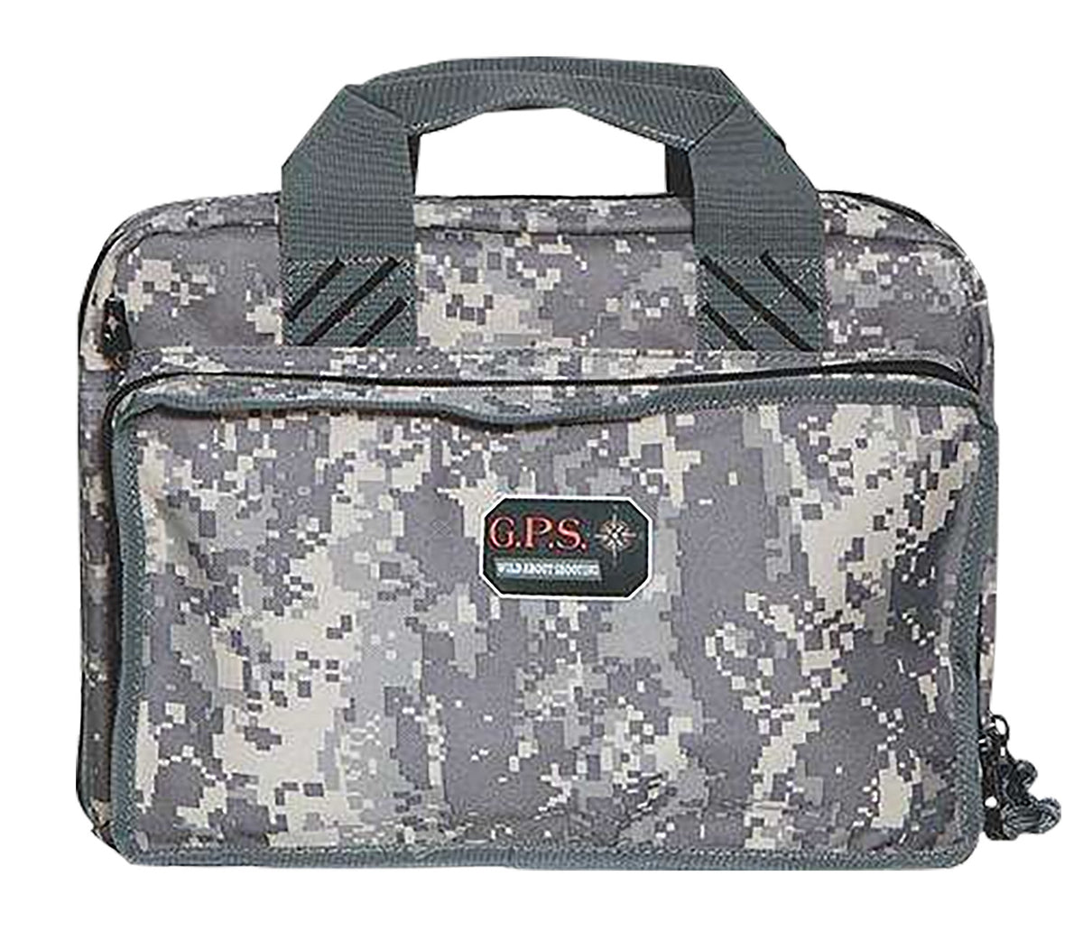 GPS Bags 1310PCDC Fall Digital Camo Quad Handgun Case Nylon with Side Storage Pockets