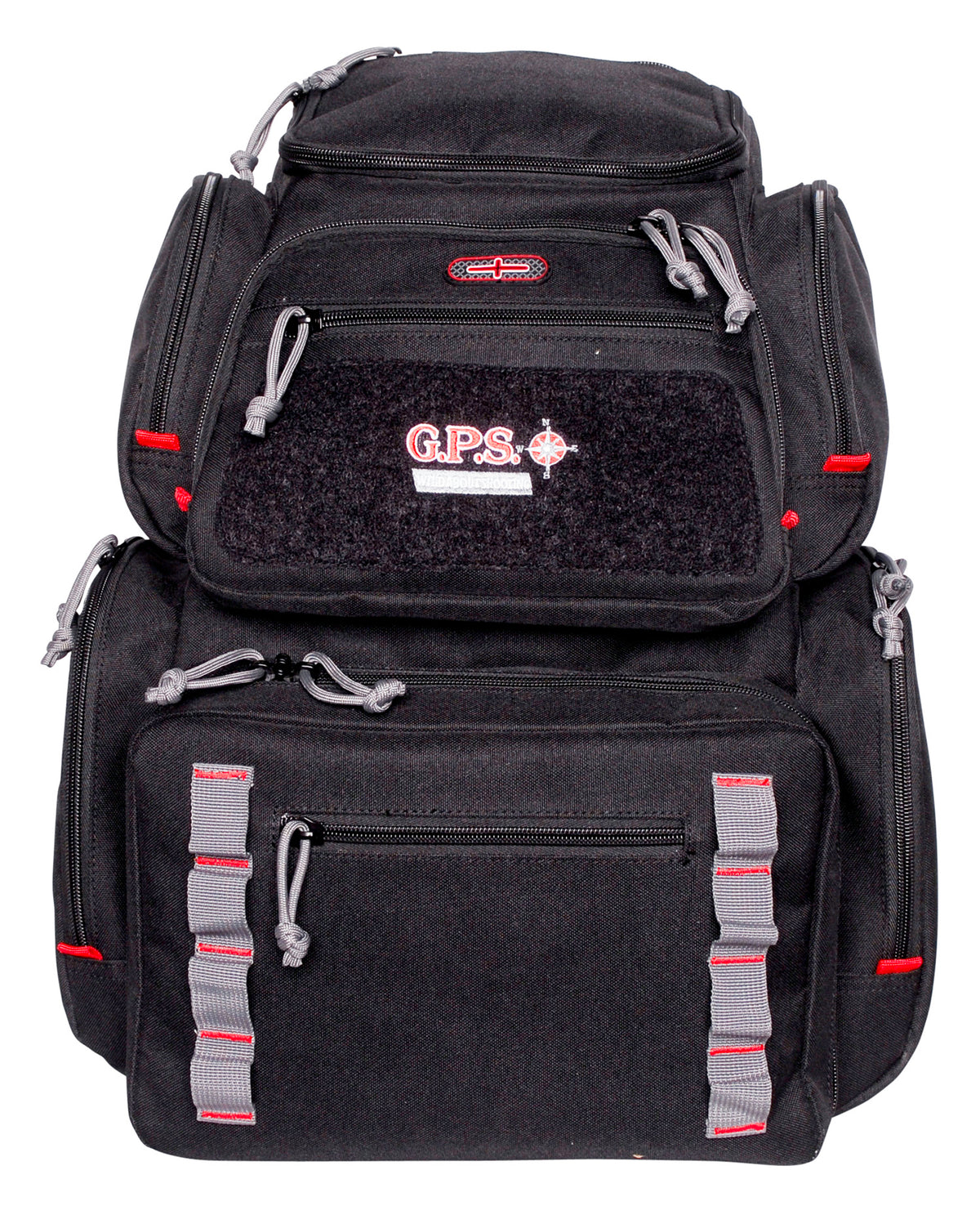 GPS Bags Pistolero Backpack Black/Gray 1712BPB 5-Handgun Capacity MOLLE Webbing