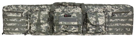 GPS Bags DRC55ACU A-TACS AU 55" Double Rifle Case 600D Polyester MOLLE Compatible with Lockable Zippers