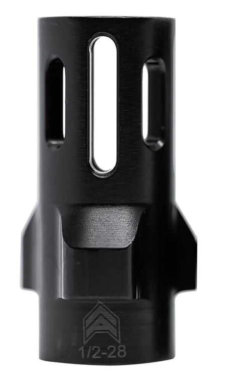 Angstadt Arms AA093LHB28 Flash Hider 9mm 3-Lug QD Interface 1/2-28 tpi Hardcoat Anodized 1.42" OAL