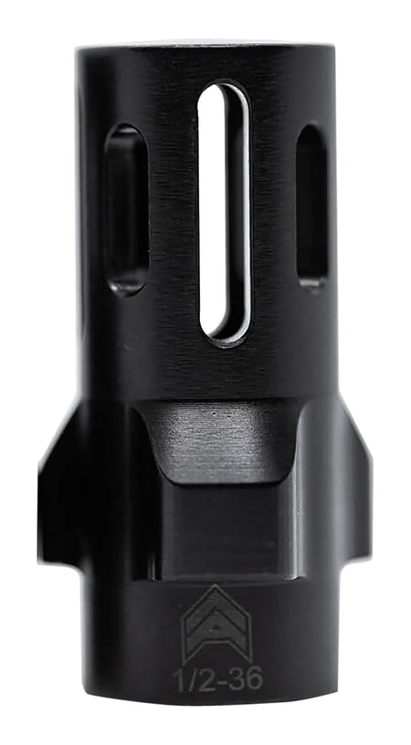 Angstadt Arms AA093LHB36 Flash Hider 9mm 3-Lug QD Interface 1/2-36 tpi Hardcoat Anodized 1.42" OAL