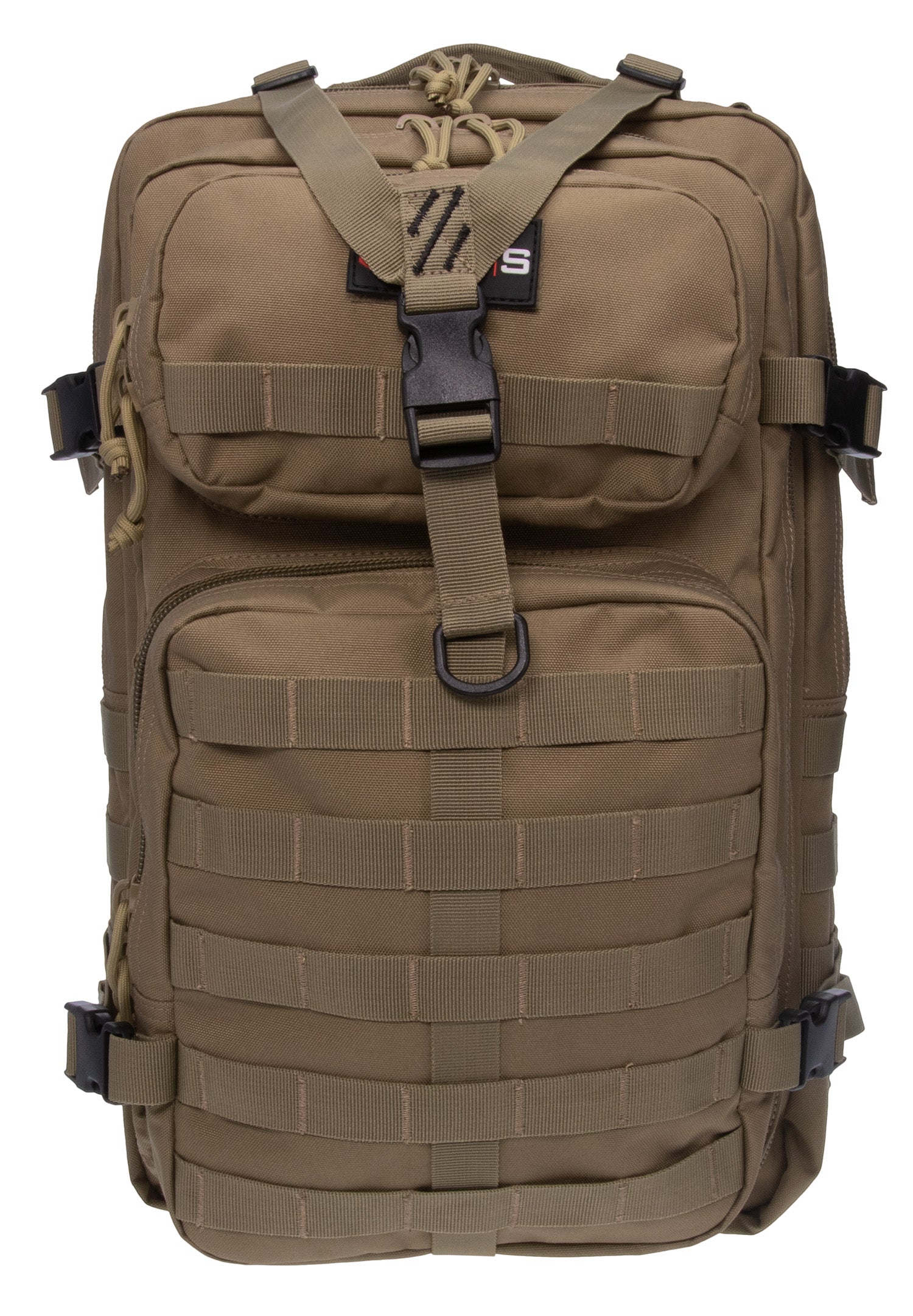 GPS Bags Tactical Laptop Backpack T1712BPT Tan 600D Polyester 2-Pistol Retention